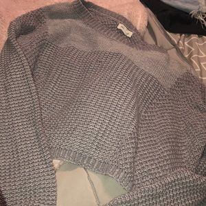 Omg sleeve crop top shirt